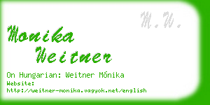 monika weitner business card