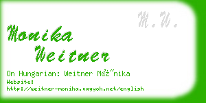 monika weitner business card